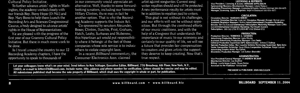 f America] and RIAA, the [Induce] bill has n public supprters.