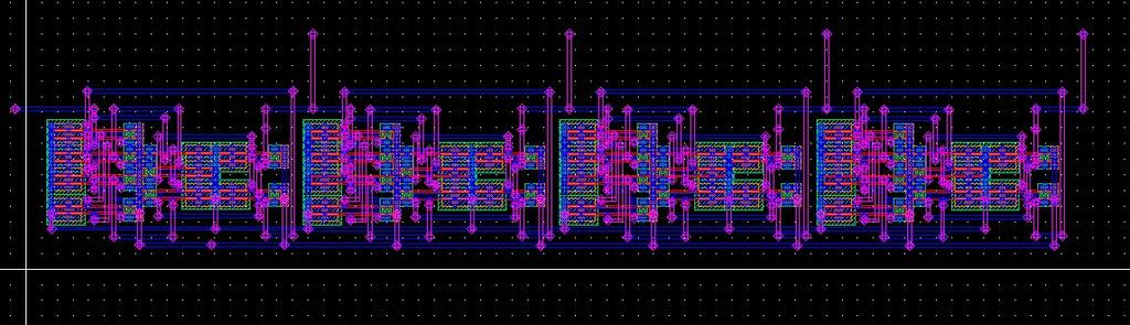 I enjoyed how Cadence allowed you to change a single gate and it would propagate through the design. This made the layout a little easier because I did not have to change all 8 NAND gates.
