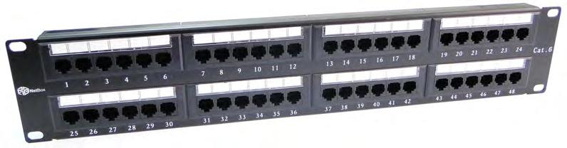STRUCTURED CABLING PRODUCTS Cat.6 24port & 48port UTP Patch Panels 48 Port Patch Panel 24 Port Patch Panel CAT.