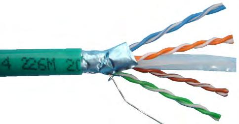 STRUCTURED CABLING PRODUCTS CAT.6 FTP CABLING SYSTEM Cat. 6 FTP 250 MHz Solid Cable Application: 1000BASE-T Gigabit Ethernet (IEEE 802.3) 100Base-T Fast Ethernet (IEEE802.5) 10Base-T (IEEE802.