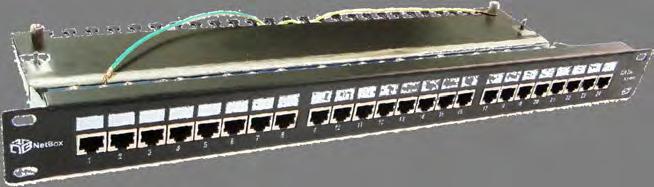 STRUCTURED CABLING PRODUCTS Cat.5E FTP Patch Panels Product Description: 24-port 1U patch panel, Cat5e FTP type. Cable management and grounding devices are combined in this patch panel.