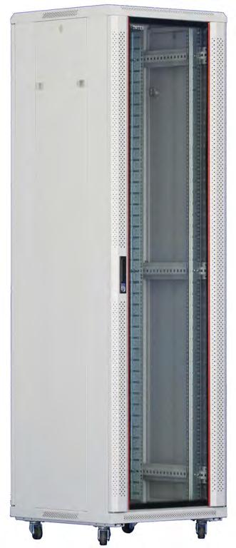 CABINETS & RACKS Economy Floor Standing Server Racks with Front Glass Door Feature: Comply with ANSI/EIA;RS-310-D; DIN41491; PART1; IEC297-2; DIN41494; PART7; GB/T3047.