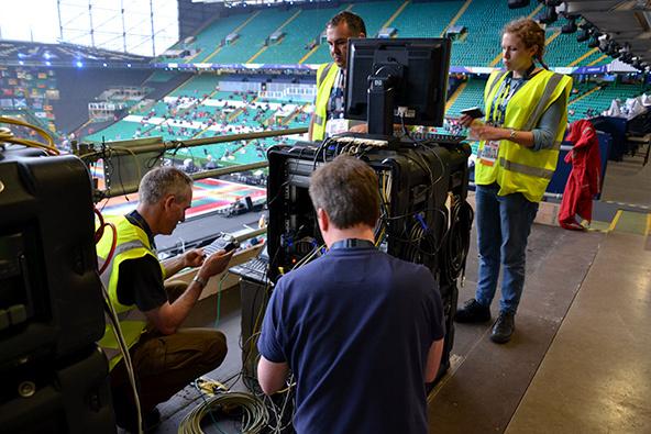25/02/2015 BBC tests at Commonwealth Games 2014 BBC tests at