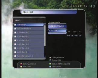 3. Playback (Play List) You can playback files in the Playlist. In the Playlist, you can check and playback multimedia files i.e. movies, music, and images.