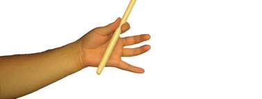 (a)using all fingers (b)using thumb and the index finger Fig.2 Gripping of a drum stick. 2.
