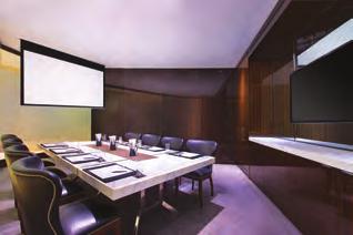 Mirage Executive Chairmans Directors The Chairmans Boardroom features a retractable widescreen format projection screen (1810mm x 1130mm), installed high performance Panasonic 