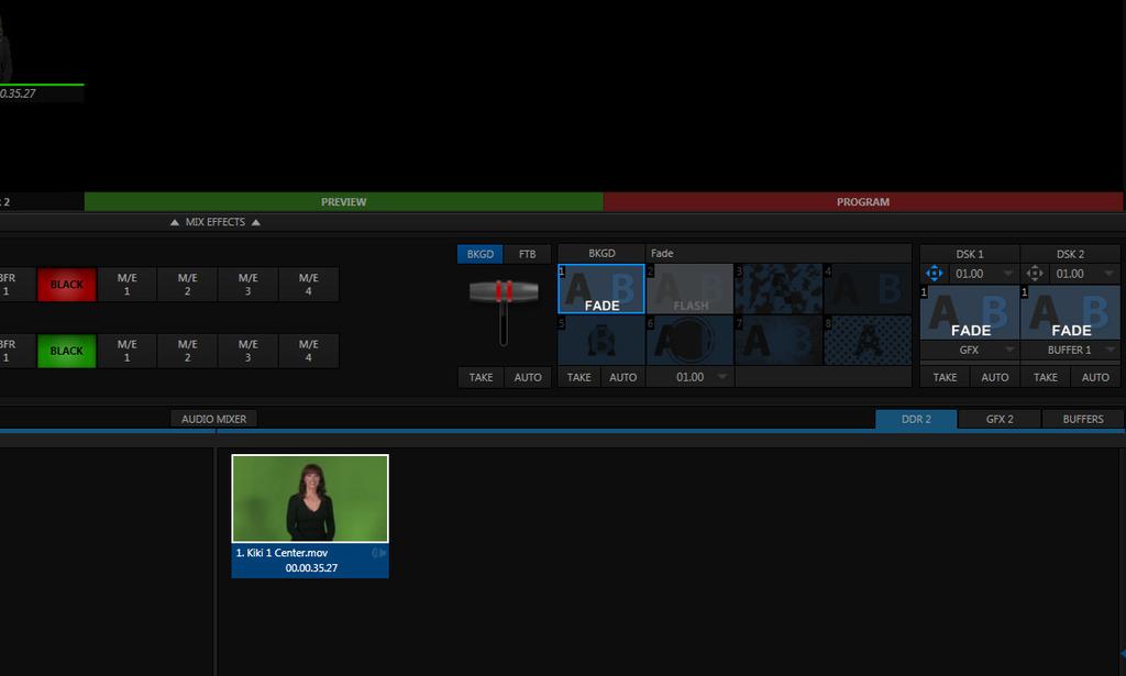 PREPARE THE LIVE DESKTOP When you record a macro, TriCaster Mini will record your actions as you perform them in the Live Desktop.