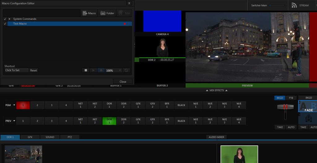TriCaster Mini Go Make Your Show Guide 59 In the lower right of the Macro