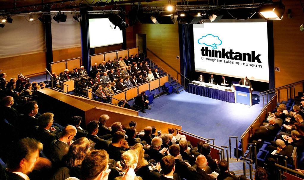 Thinktank Theatre Thinktank s 180 seat theatre with surround seating on three sides with delegate voting at all seats.