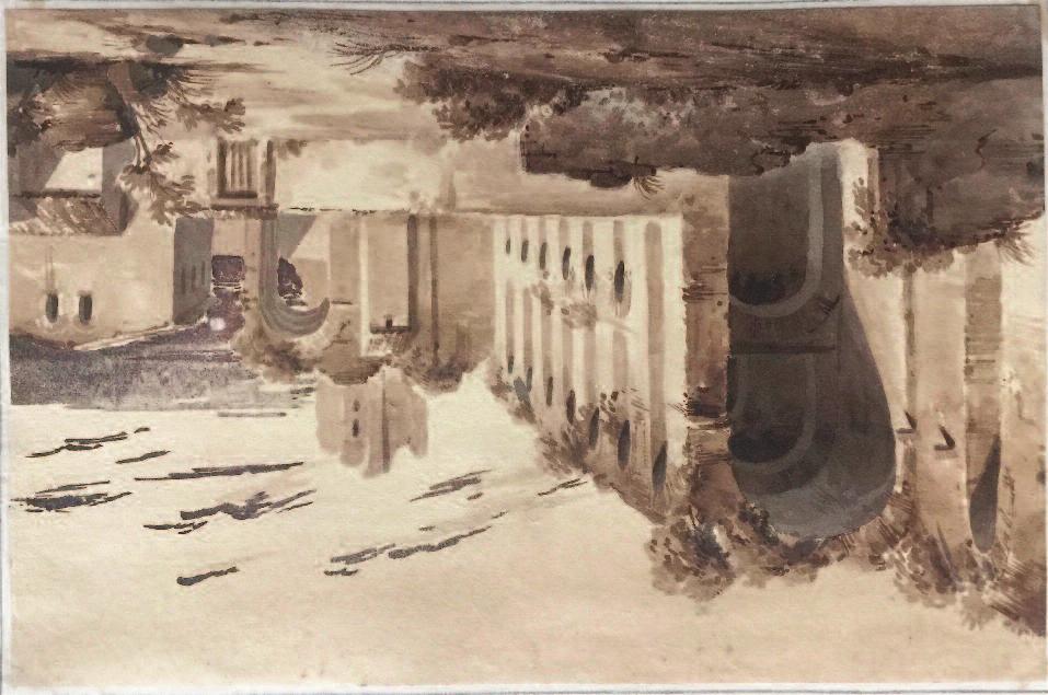 Weekly Transmission 24 6 Thursday 16 June 2016. PROSPER BARBOT (1798-1878), Ruins, Rome, 1821.