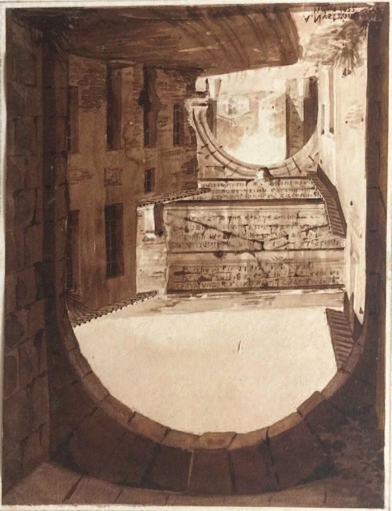 Weekly Transmission 24 8 Thursday 16 June 2016. AXEL NYSTROM (1793-1868), City Gate, Rome, 1822.