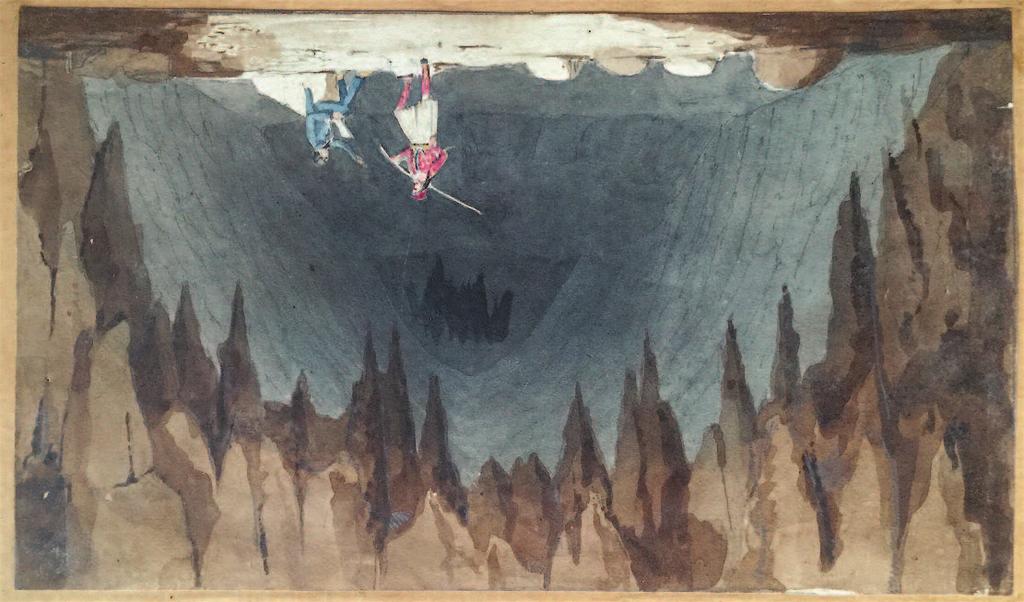 Weekly Transmission 24 16 Thursday 16 June 2016. THOMAS LEVERTON DONALDSON (1795-1885), Antre corycien sur le sommet de Parnasse The Corycian Cave on the slopes of Mount Parnassus in Greece, 1822.
