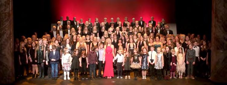 The picture above highlights just how many members we have and the evening was a celebration for members and their families on the main stage at the theatre.