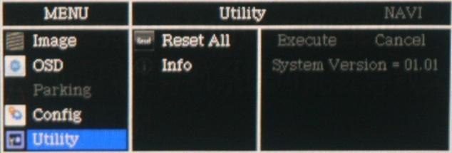 16 OSD Menu OSD Setting Utility Mode - Reset