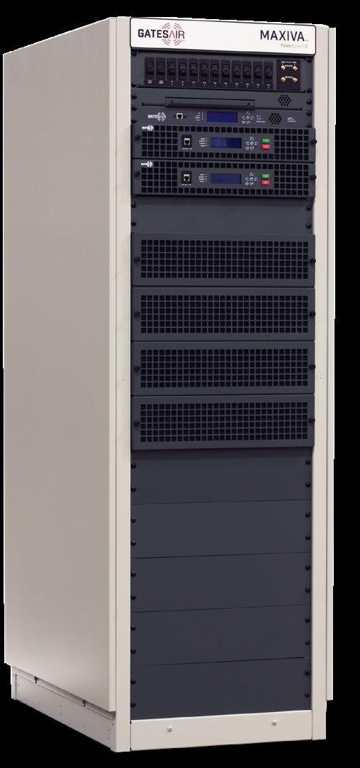 Multiple transmitters in a single rack saves valuable floor space. Power levels up to 19.2kW Separate, hot-swappable, compact power supply for each PA. Redundancy options available.