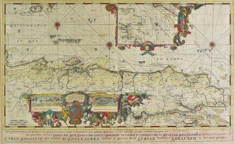 Pierre Mortier. Carte Nouvelle des Costes d Angleterre, Amsterdam, 1693. Fine large-scale sea chart with contemporary hand-colouring. Estimate 800-1200 (April 11th sale).