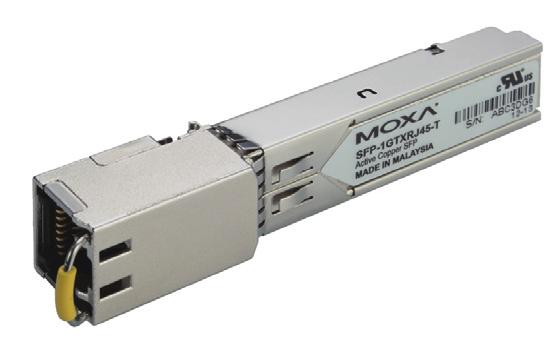 SFP-1G Copper Series 1-port Gigabit Ethernet copper SFP modules Compliant with IEEE 802.