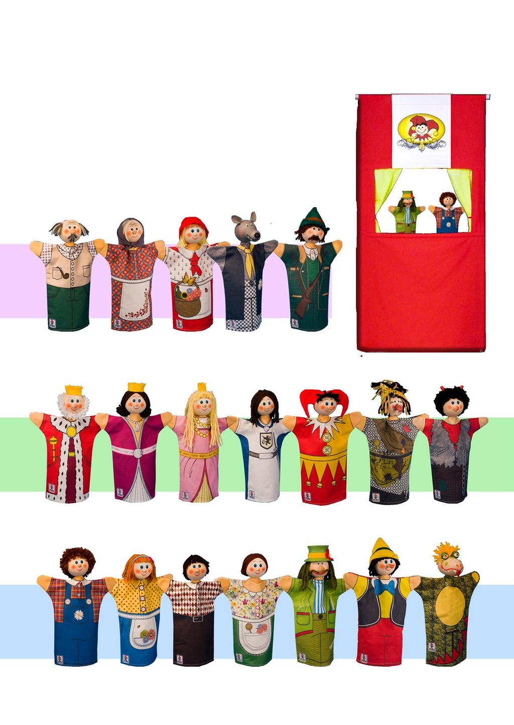 CHILD HAND S PUPPETS These puppets are with their size designed for children or moms with a tiny hand.
