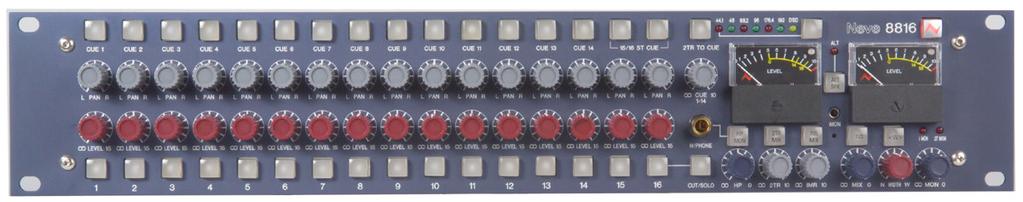 Introduction The 8816 is an extremely versatile 16:2 summing mixer, which can produce the highest possible recording and mixing performances in any format using revered Neve analogue designs