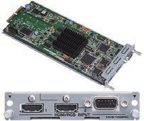 HVS-100PCI PC (HDMI/VGA) Input Card available for slot A or B HDMI and VGA terminals have been mounted onto a single card. 2 input channels are possible using both.