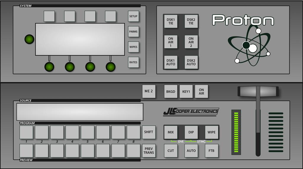 *(In ATEM Live Production Switchers that are capable of SuperSource operation) New Quick ATEM switching. Allows the unit to quickly switch between 8 preprogrammed ATEM Live Production Switchers.