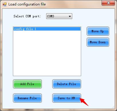 3) Load Cabinet Files. 4) Save the configuration file of cabinet into receiving card. See detailed operation in 9.7.