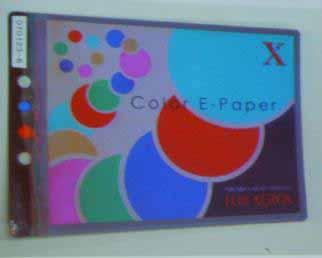 Color photo-addressable cholesteric LC electronic paper