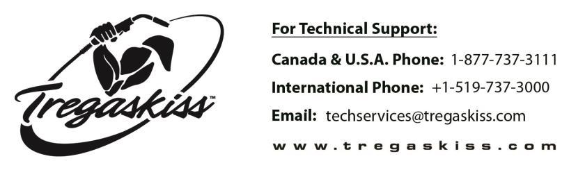 9.0 ORDERING INFORMATION To order replacement parts for your TOUGH GUN ThruArm G1 Series Robotic MIG Gun, please contact Tregaskiss Customer Service by phone at 1-855-644-9353 (Canada and USA) or