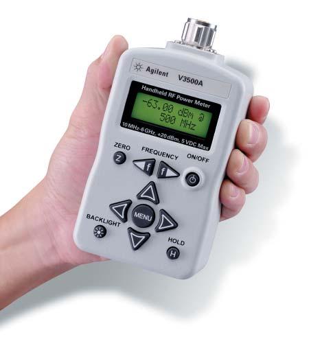 Agilent V3500A Handheld RF Power Meter Data Sheet The first palm-sized power meter from Agilent Technologies