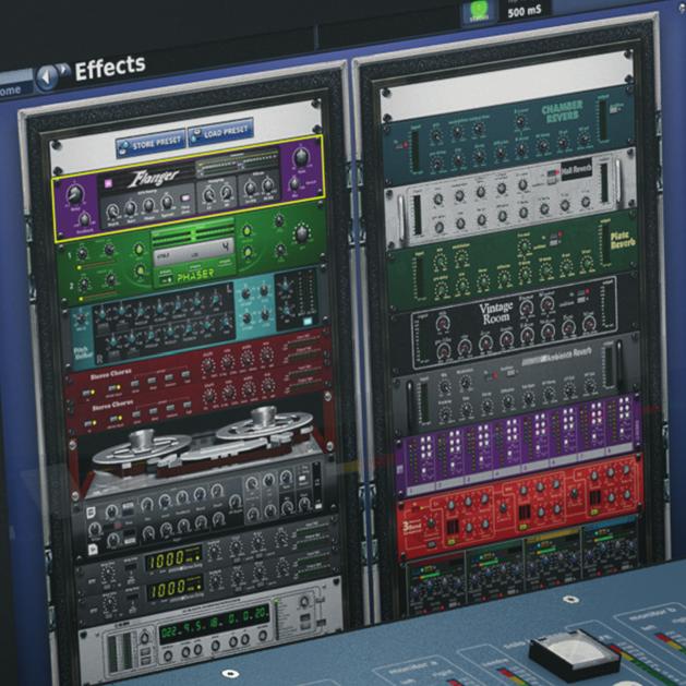 Integrated Effects Processors and Graphic Equalisers The PRO2C can simultaneously provide up to 6 multi-channel digital signal processing engines for a wide choice of virtual effect devices, which