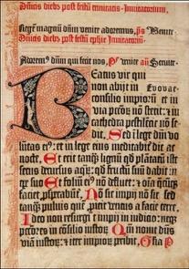 Field name: Creator Value: Fust, Johann Field name: Creator Nation Value: Germany Field name: Creator Role Value: printer Field name: Title Value: Mainz Psalter, opening page Field name: Date Value: