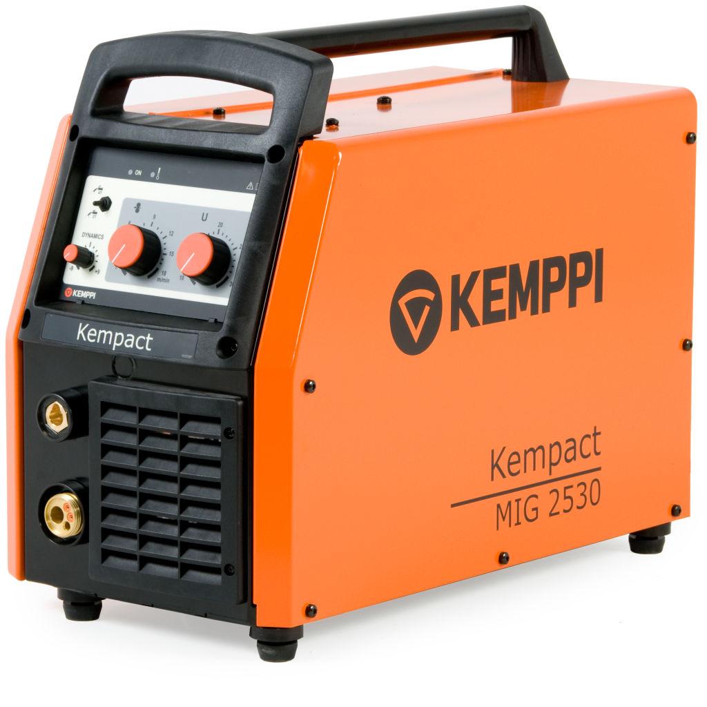 Kempact MIG 2530 Kemppi K5 MIG welder with separate controls for voltage and wire feed speed.