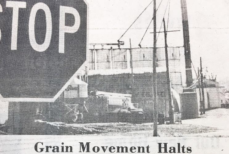 1980s Nearly all of the grain movement in the Ankeny area stopped last week as elevator managers and local farmers were swallowing the impact of the partial U.S.