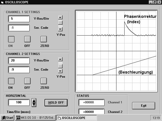 15.5. Oscilloscope Function It can be useful to observe the performance of synchronizing by the oscilloscope function, which you can find in the Tools menu.