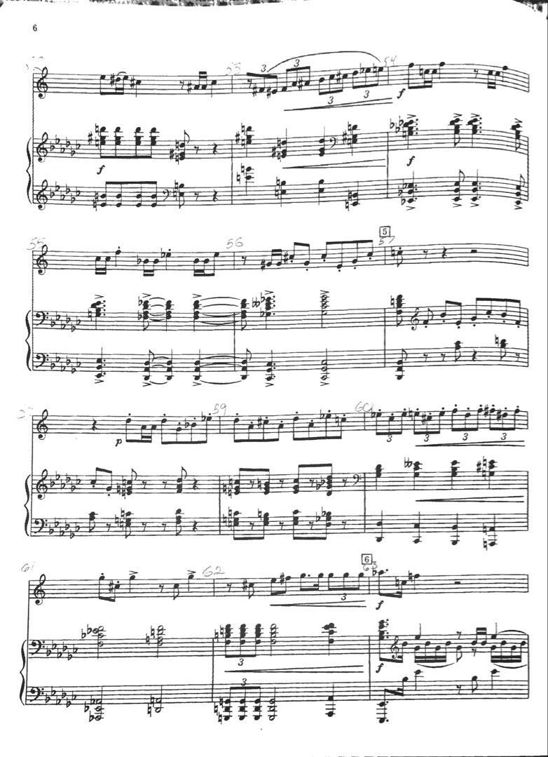 FROM RUSSIA WITH LOVE 11 syncopation as the groupings of shorter duration notes are often placed off the beat and are used to lead into the note of longer duration on the following note.