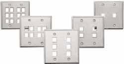 Ideal in environments that demand an easy-to-clean solution Field configure with any combination of Quickport modules Wallphone Wallplates feature durable rivets and accept one QuickPort module