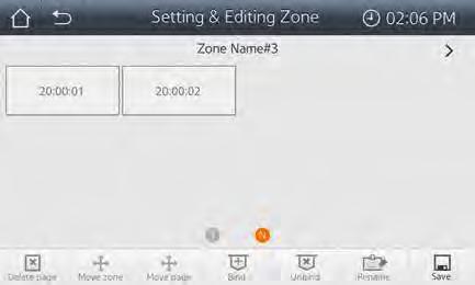 Settings d. Select the Into (Zone) button to see the two new units that were moved into this zone. 8. Select the Save button to save changes.
