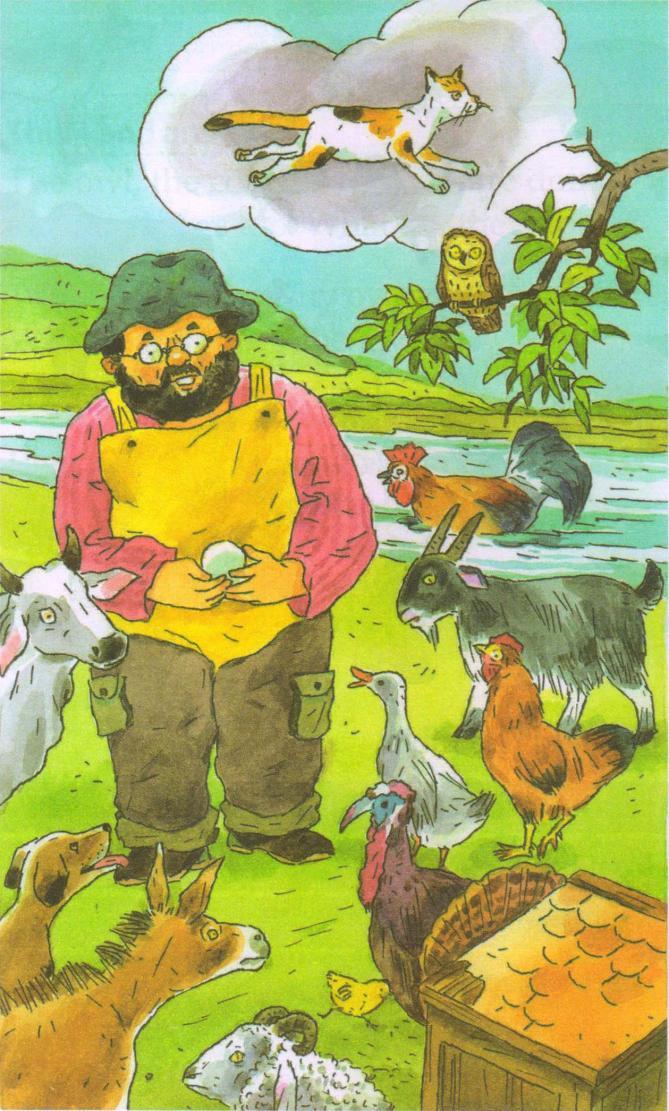ENGLISH Q1. Read aloud and learn the unfamiliar words from the poem. Use the words in writing. Quack! said the Billy Goat Quack! said the billy goat, Oink! said the hen. Miaow!