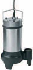 Submersible sewage pumps Series description Wilo-Drain STS 40 Materials Pump housing: EN-GJL-250 Pedestal: grey cast iron Impeller: stainless steel 1.4301 Shaft: stainless steel 1.