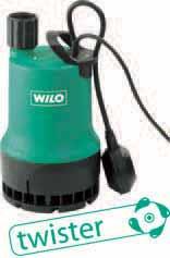 Submersible drainage pumps Series description Wilo-Drain TM/TMW/TMR 32 For aggressive fluids (version HD) Integrated float switch (-A) Supplied with hose connector and 10m cable (-10M) Technical data