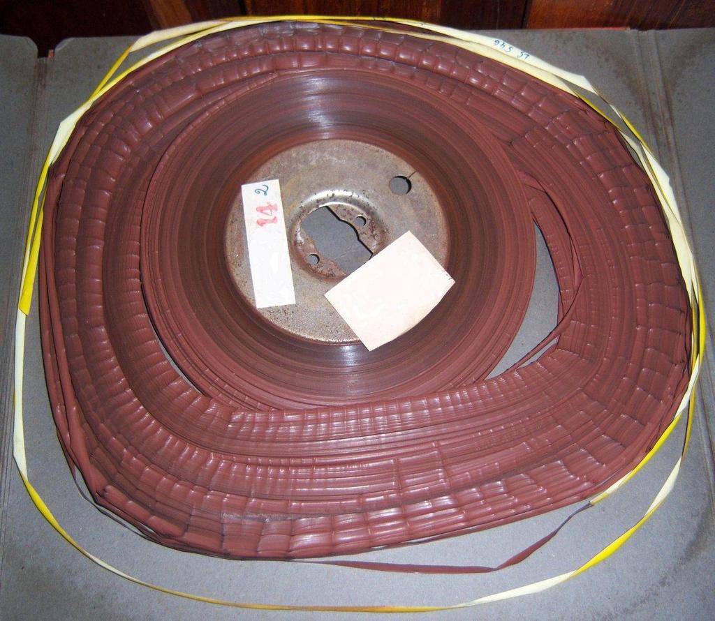 Cellulose acetate tape used from 1950s to 1970s from Eastern Germany to Vietnam Bittle and -