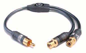 Challenger-2 RCA Female to 2 RCA Male Cable LENGTH 1 Ft./0.