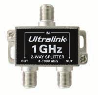 2-Way, 1 GHz, 75-Ohm Splitter zinc chassis matched network 5 MHz to 1 GHz 2-Way,