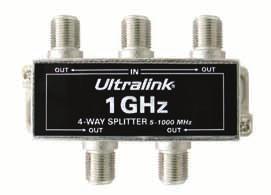 chassis matched network 5 MHz to 2 GHz Video RF Splitters 4-Way, 1 GHz, 75-Ohm