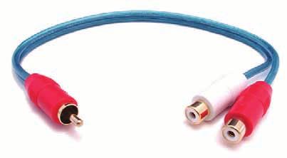 20 meters) RCA Female to 2 RCA Male Cable LENGTH M1-YFMM