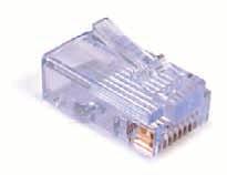 DESCRIPTION RJ45 Connector SOLID or STRANDED CAT-5E data cables USED WITH CAT5E