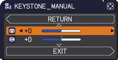 Adjusting the position 1. Press the POSITION button on the remote control while no menu is on screen, to display the D-SHIFT ( 47) dialog on screen. Operating ESC MENU ENTER 2.