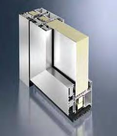 IC, reprezintă o combinaţie optimă din punct de vedere energetic, potrivită pentru anvelopantele caselor pasive. The thermal insulation aluminium door system Schüco ADS 112.