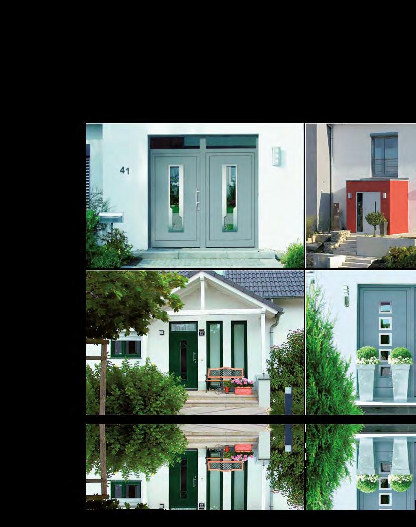 16 Schüco Sisteme din aluminiu pentru uşi ADS Design: elegant şi potrivit Design: elegant and suitable Individualizare evidentă chiar