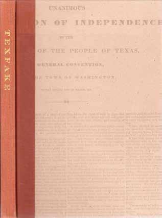 14 Taylor, W. Thomas. TEXFAKE. An Account of the Theft and Forgery of Early Texas Printed Documents. With an Introduction by Larry McMurtry. Cr.